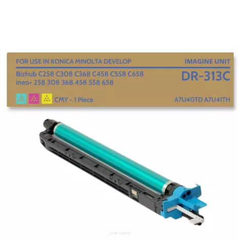 Bęben do KONICA MINOLTA DR313C BIZHUB C258 C308 A7U40TD 55.0K cyan / magenta / yellow zamiennik