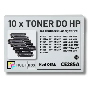 10-PAK Multibox Toner do HP CE285A 85A P1102 M1132 zamiennik