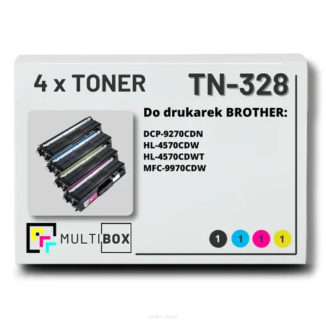 4-PAK Multibox Toner do BROTHER TN328 CMYK zamiennik
