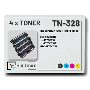 4-PAK Multibox Toner do BROTHER TN328 CMYK zamiennik