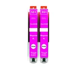 2-PAK Multibox Tusz do CANON CLI551MXL magenta zamiennik - 2