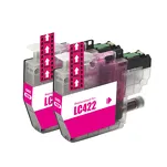 2-PAK Multibox Tusz do BROTHER LC422M magenta zamiennik - 2