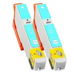 2-PAK Multibox Tusz do EPSON 24XL T2435 C13T24354010 light cyan zamiennik - 2