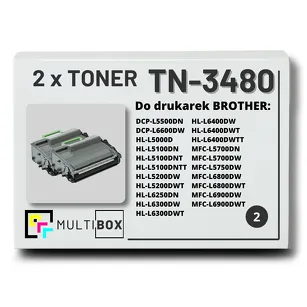Toner do BROTHER TN-3480 2-pak Multibox zamiennik