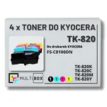 4-PAK Multibox Toner do KYOCERA TK820 FSC8100 15,0K/3x7,0K CMYK zamiennik - 2
