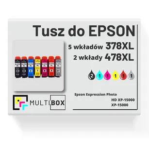 Tusz do EPSON 478XL 378XL T379D C13T379D4010 7-pak cyan / magenta / yellow / black / red / grey zamiennik Multibox