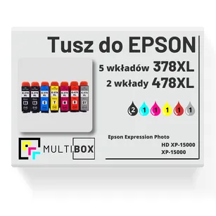 7-PAK Multibox Tusz do EPSON 478XL 378XL T379D C13T379D4010 cyan / magenta / yellow / black / red / grey zamiennik