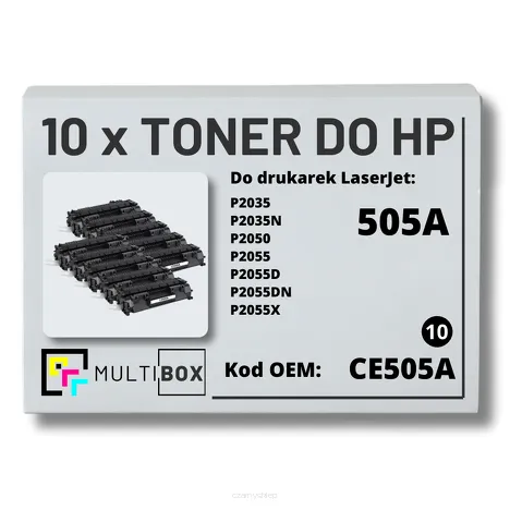 10-PAK Multibox Toner do HP CE505A 05A P2035 P2055 zamiennik