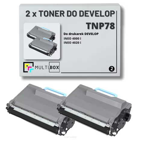 2-PAK Multibox Toner do DEVELOP TNP78 INEO 4000i 4020i 12.0K black Zamiennik