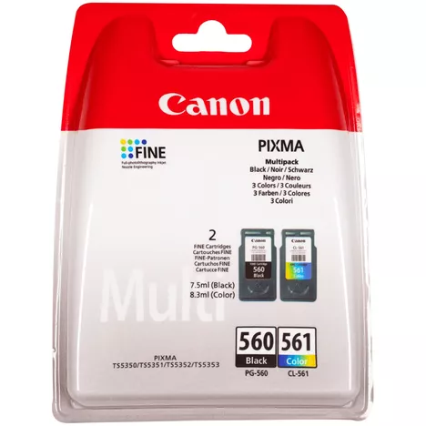 Canon oryginalny tusz PG560 + CL561 3713C006 black + color 2-pak