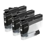 3-PAK Multibox Tusz do BROTHER LC424BK black zamiennik - 2