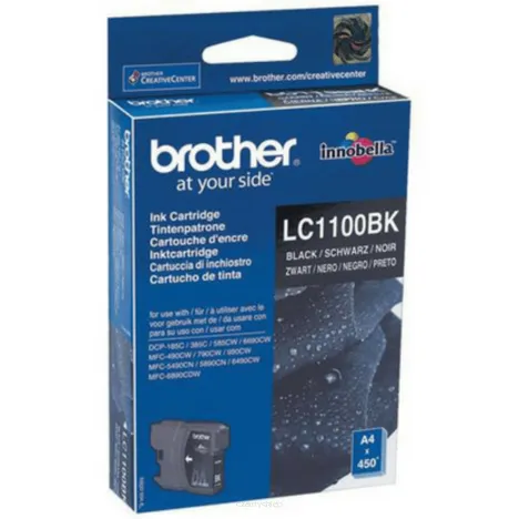 BROTHER tusz LC1100BK oryginalny czarny 500 stron