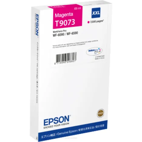 Epson tusz T9073 XXL C13T907340 oryginalny magenta