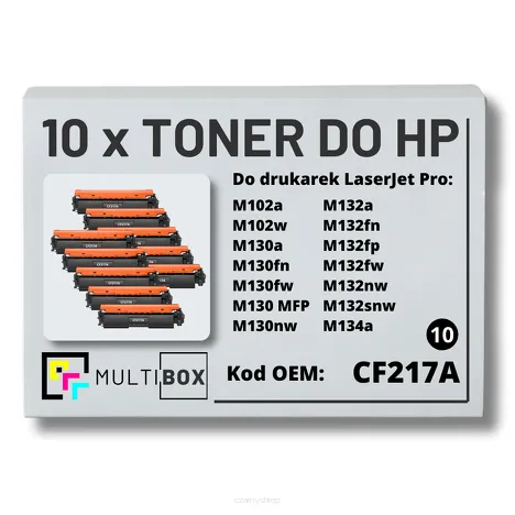 10-PAK Multibox Toner do HP CF217A 17A M102 M130 zamiennik