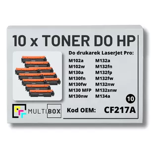 Toner do HP CF217A 17A M102 M130 10-pak zamiennik Multibox