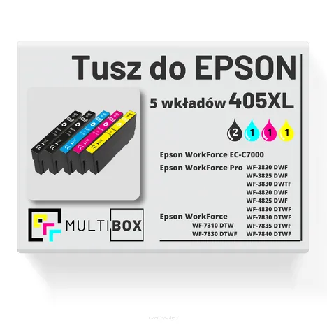 5-PAK Multibox Tusz do EPSON 405XL T05H1 T05H2 T05H3 T05H4 cyan / magenta / yellow / black zamiennik