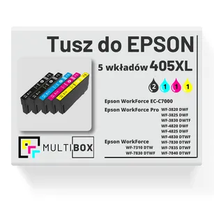 Tusz do EPSON 405XL T05H1 T05H2 T05H3 T05H4 5-pak cyan / magenta / yellow / black zamiennik Multibox