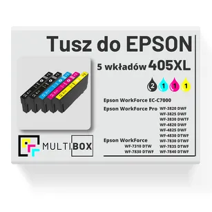 5-PAK Multibox Tusz do EPSON 405XL T05H1 T05H2 T05H3 T05H4 cyan / magenta / yellow / black zamiennik