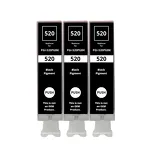 3-PAK Multibox Tusz do CANON PGI520PGBK black pigment zamiennik - 2