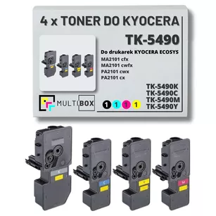 4-PAK Multibox Toner do KYOCERA TK5490  ECOSYS MA2101 PA2101 2.8K/3x2.4K CMYK zamiennik