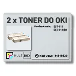 2-PAK Multibox Toner do OKI ES7411 44318620 black zamiennik - 2