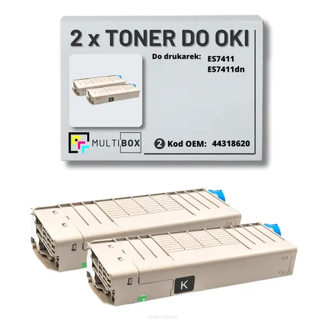 2-PAK Multibox Toner do OKI ES7411 44318620 black zamiennik