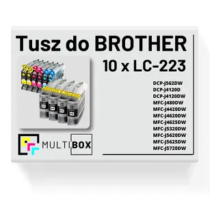 10-PAK Multibox Tusz do BROTHER LC223