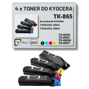4-PAK Multibox Toner do KYOCERA TK865 TASKALFA 250 300 20,0K/3x12,0K CMYK zamiennik