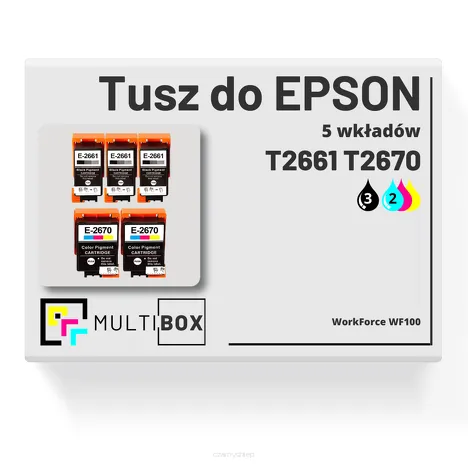 5-PAK Multibox Tusz do EPSON T2661 + T2670 black / color zamiennik