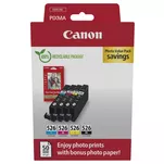 CANON tusz CLI526 + 50 x Papier 4540B019 oryginalny CMYK 4-pak - 2