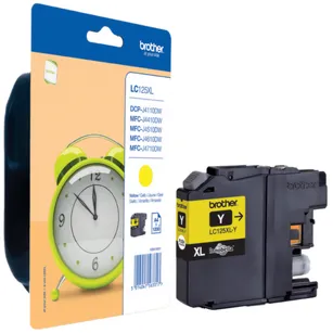 BROTHER tusz LC125XLY oryginalny yellow 1200 stron