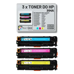 3-PAK Multibox Toner do HP 304A CMY CC531A CC532A CC533A zamiennik