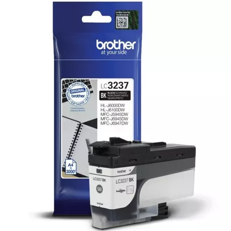 BROTHER tusz LC3237BK oryginalny czarny 3000 stron