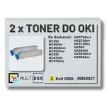 2-PAK Multibox Toner do OKI MC853 MC873 45862837 yellow zamiennik - 2