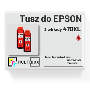 Tusz do EPSON 478XL T04F5 C13T04F54010 2-pak red zamiennik Multibox
