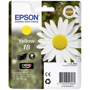 Epson tusz 18 T1804 C13T18044012 oryginalny yellow