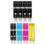 12-PAK Multibox Tusz do CANON PGI520 CLI521 black pigment / black / cyan / magenta / yellow zamiennik - 2