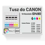 10-PAK Multibox Tusz do CANON GI490 black / cyan / magenta / yellow zamiennik - 2