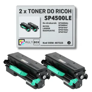 2-PAK Multibox Toner do RICOH SP4500LE 407323 Zamiennik