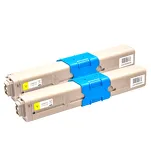 2-PAK Multibox Toner do OKI C332 MC363 XL 46508709 yellow zamiennik - 3