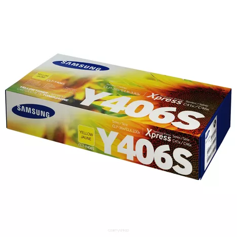 SAMSUNG toner SU462A CLTY406S oryginalny yellow 1000 stron