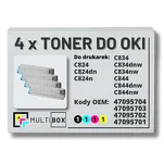 4-PAK Multibox Toner do OKI C824 C834 C844 black/cyan/magenta/yellow zamiennik - 2