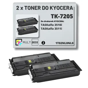 2-PAK Multibox Toner do KYOCERA TK7205 1T02NL0NL0 TASKALFA 3510i 2x35.0K zamiennik