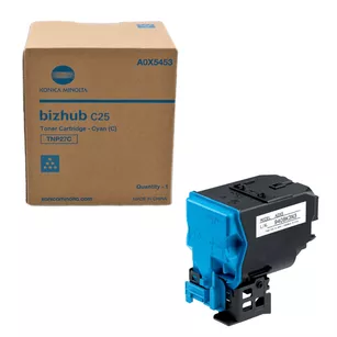 KONICA MINOLTA toner TNP27C A0X5453 cyan oryginalny 4500 stron