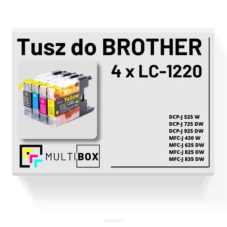 4-pak Tusz do BROTHER LC1220 Multibox