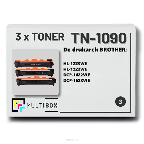 Toner do BROTHER TN1090 3-pak Multibox zamiennik