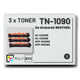 3-PAK Multibox Toner do BROTHER TN1090 zamiennik