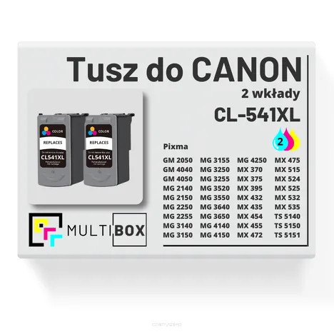 2-PAK Multibox Tusz do CANON CL541XL color zamiennik