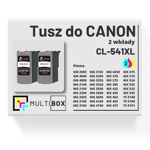Tusz do CANON CL541XL 2-pak color zamiennik Multibox