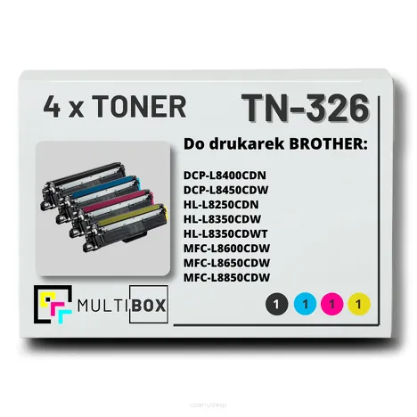 4-PAK Multibox Toner do BROTHER TN326 CMYK zamiennik